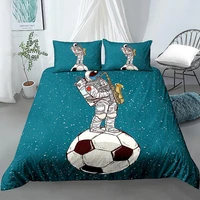 football astronauts bedding set cartoon duvet cover euro living room furniture quilt comforter covers
