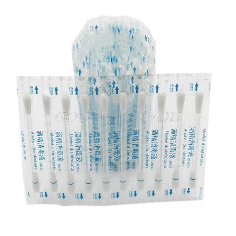 Одноразовые медицинские спиртовые палочки дезинфицированные ватные тампоны для экстренной помощи