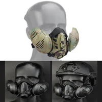 tactical protective respirator mask half face gas mask adjustable strap for military paintball airsoft hunting cs ant men modeli