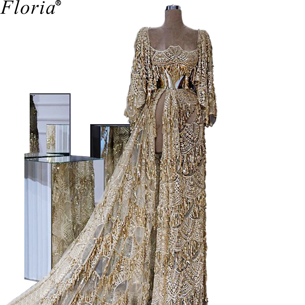 Женское вечернее платье в арабском стиле длинное мусульманском для выпускного