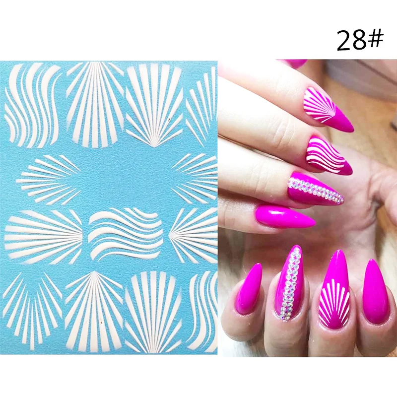 Hot Nail Art Color 6D Manicure Decor DIY Stickers Glitter Sticker Supplies Women Girl t6 | Красота и здоровье