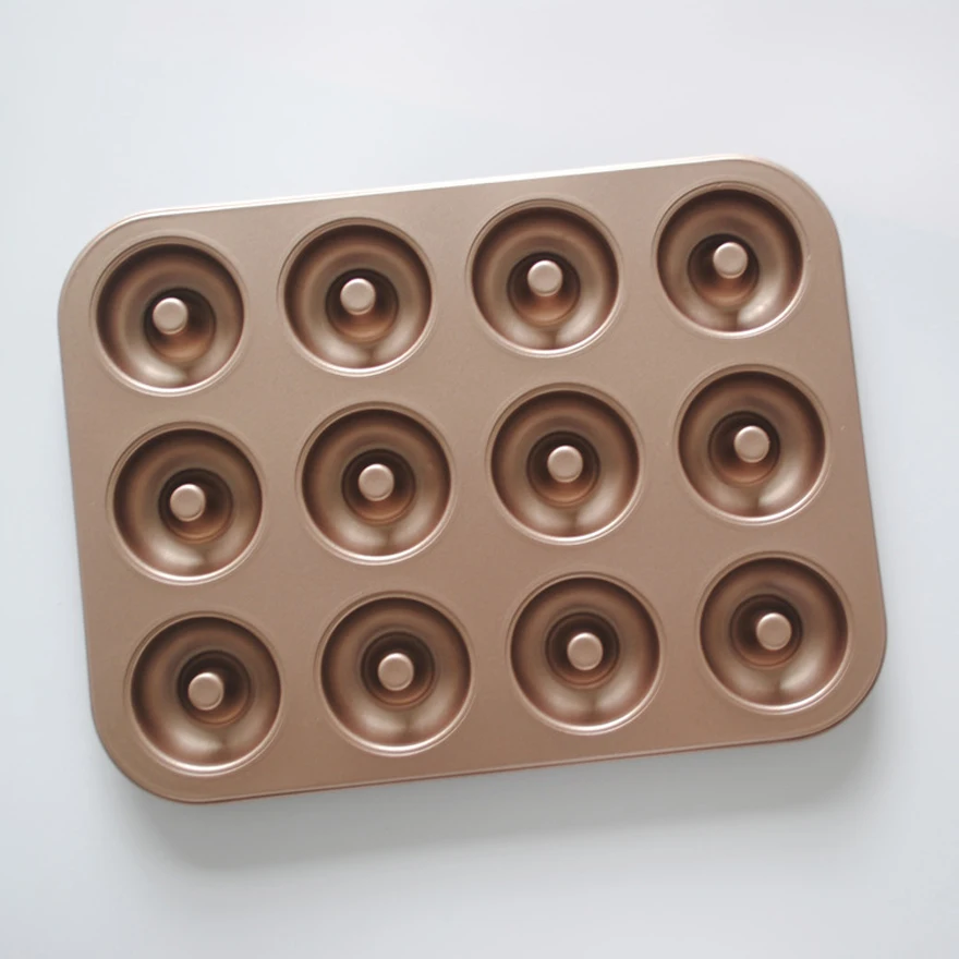 Форма для торта в виде пончика сковорода из пищевой стали с 12 отверстиями