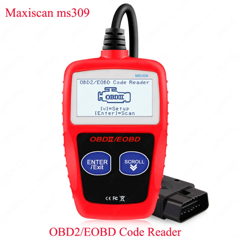 Считыватель кодов Maxiscan ms309 obdii считыватель автоматический диагностический
