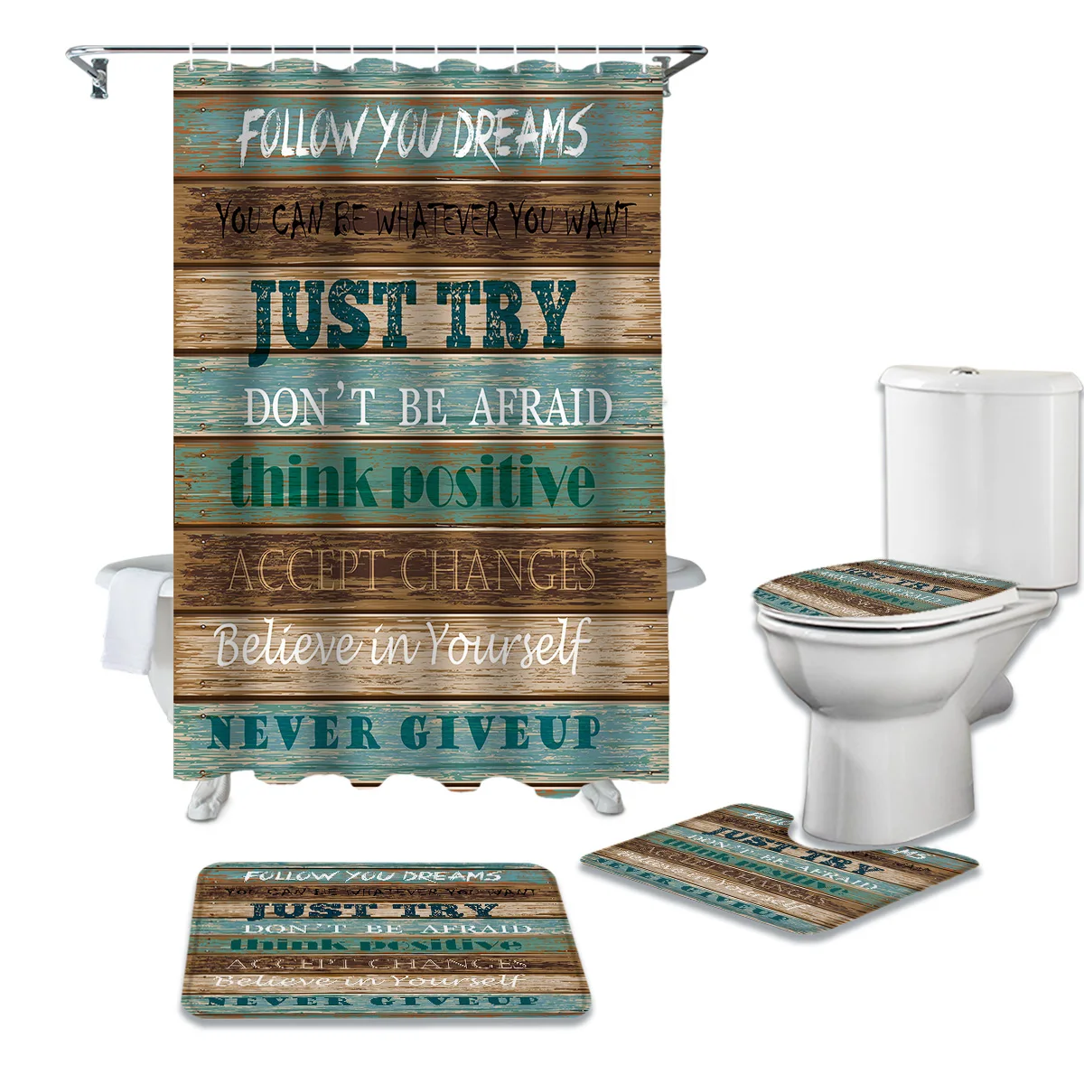 Следите за вас мечты Винтаж фон для фотостудии с изображением старого доска