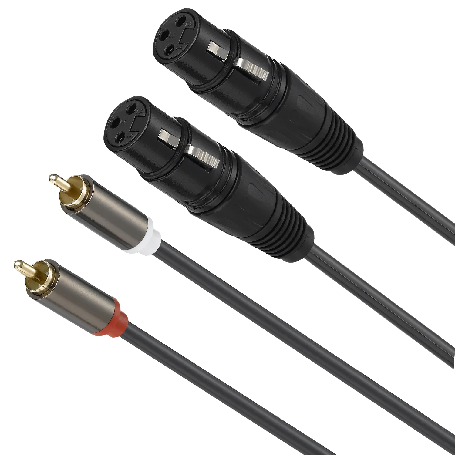 Lballist 1 5 m Dual XLR для женщин 2RCA мужской OFC AUX аудио экранированный кабель усилителя