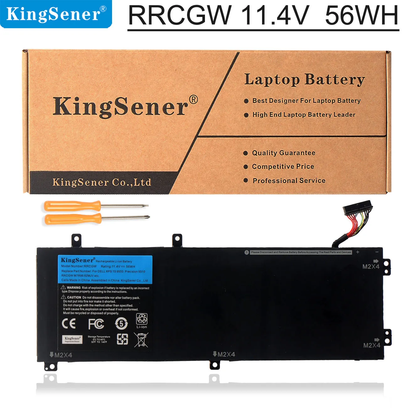 KingSener RRCGW Новый аккумулятор для ноутбука Dell XPS 15 9550 Precision 5510 Series M7R96 62MJV 11 4 V 56WH