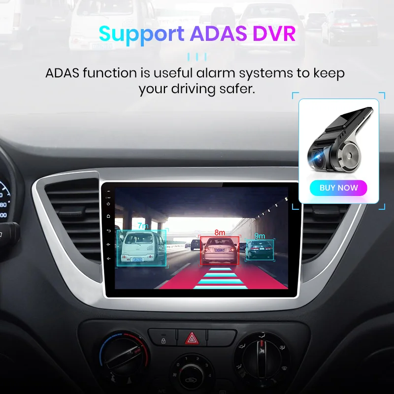 Автомобильный мультимедийный плеер Junsun Android 9 0 DSP V1 2 ГБ + 32 для Hyundai solaris 2017 Verna радио