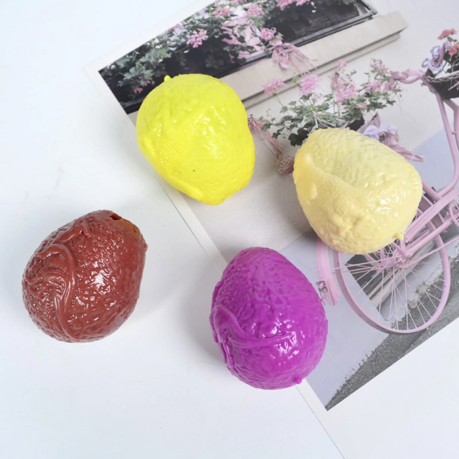 

2021 Fidget Toy Stress Balls Decompression Artifact Vent Toy Dinosauregg Pinch Music Decompression Ball Party Favors Kids