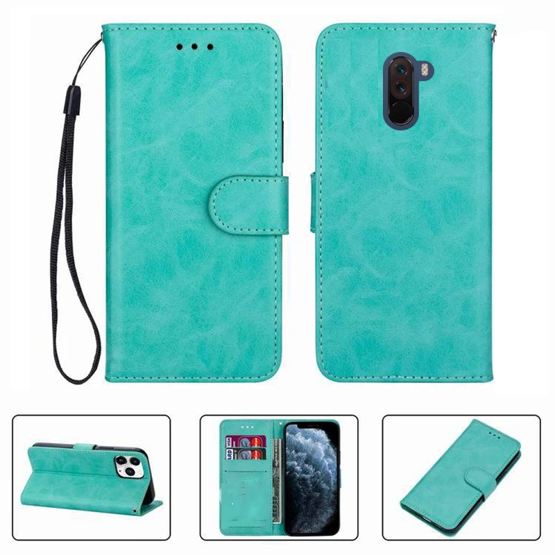 Чехол-Кошелек для Xiaomi Pocophone F1, M1805E10A, PocophoneF1, POCOF1