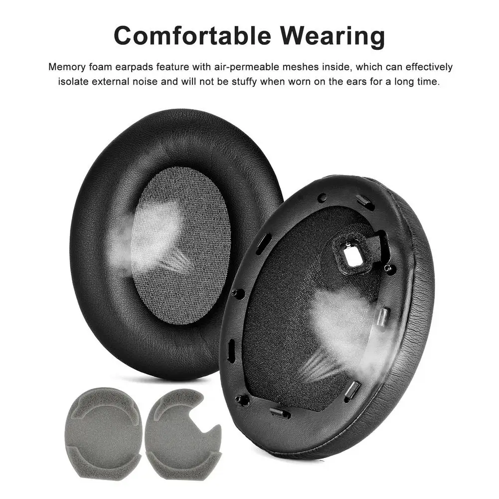 Almohadillas de espuma viscoelástica para auriculares, repuesto de almohadillas para Sony WH-1000XM4