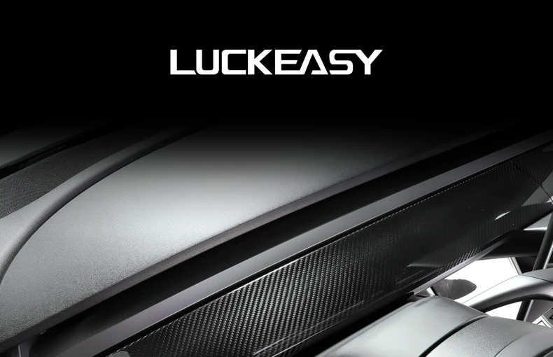 LUCKEASY для Tesla модель 3- Автомобильный Центральный контроль истинное углеродное волокно приборная панель