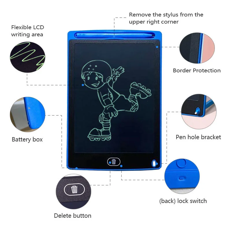 8 5 дюймов ЖК дисплей планшет для письма графический рисования/Планшеты