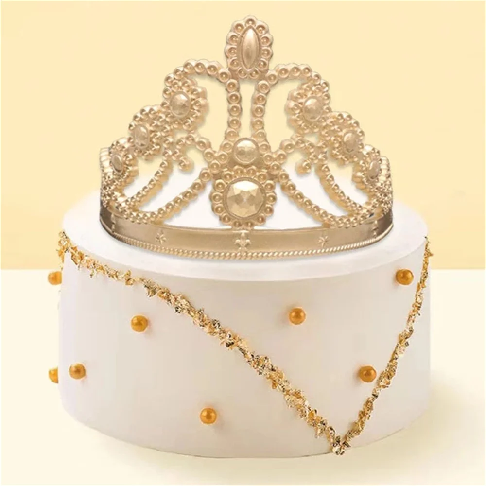Large Crown Silicone Mold Relief Fondant Impression Flower Mould Cake Decorating Tool Sugarcraft Molds Baking Accessories | Дом и сад