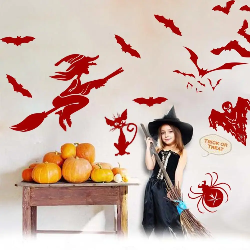 Новый ПВХ кровавый пол ведьмы цепляет Хэллоуин вампир зомби вечерние ринка Декор