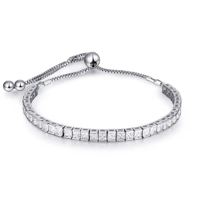 

Браслет принцессы регулируемого размера, оптовая продажа, ювелирный браслет с покрытием из белого золота 18 карат, Женский Римский браслет с...