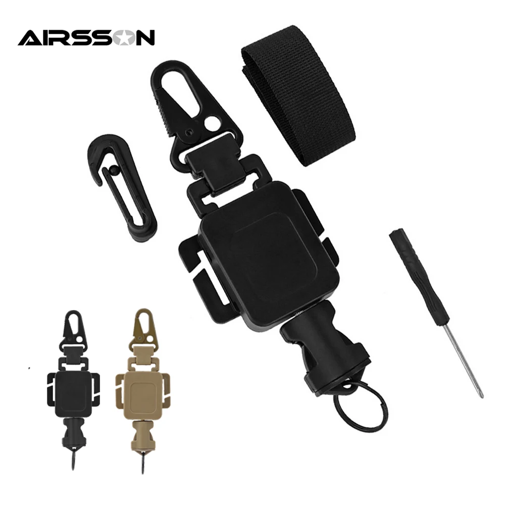 

Anti-theft Tactical Telescopic Hanging Buckle EDC Tool Keychain Hook Retractable Spring Rope Outdoor Camping Hiking Accessories