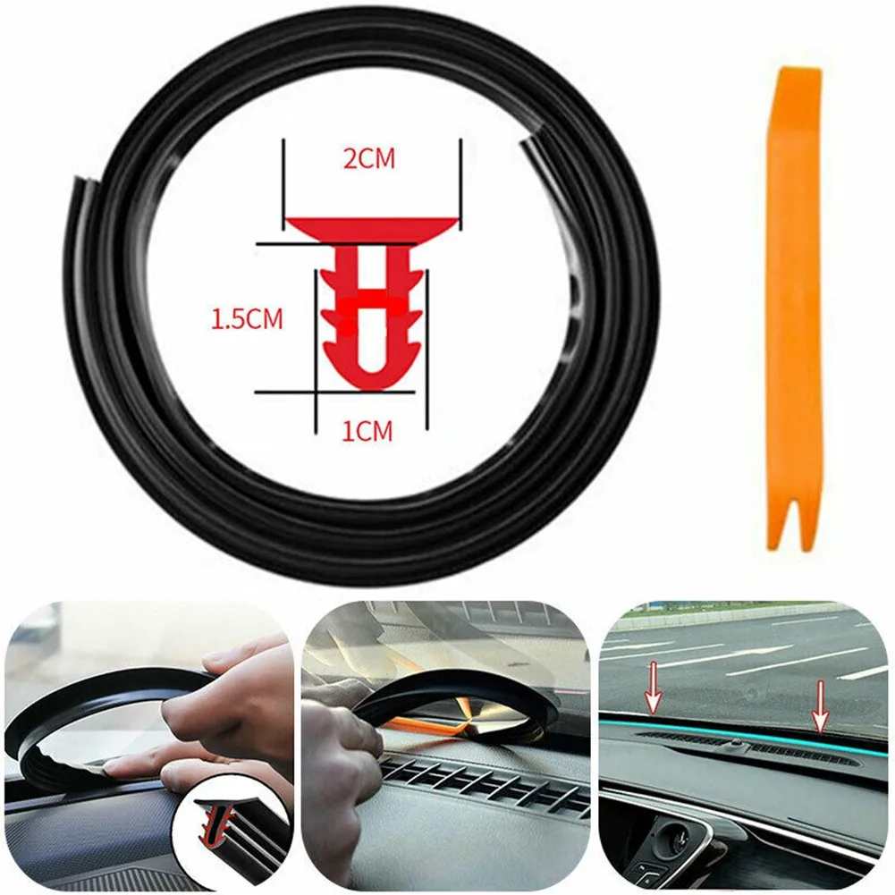 

Car Sealing Strip Dashboard Gap Soundproof Dustproof Strips Front Windshield Car Dashboard Sealing Strip