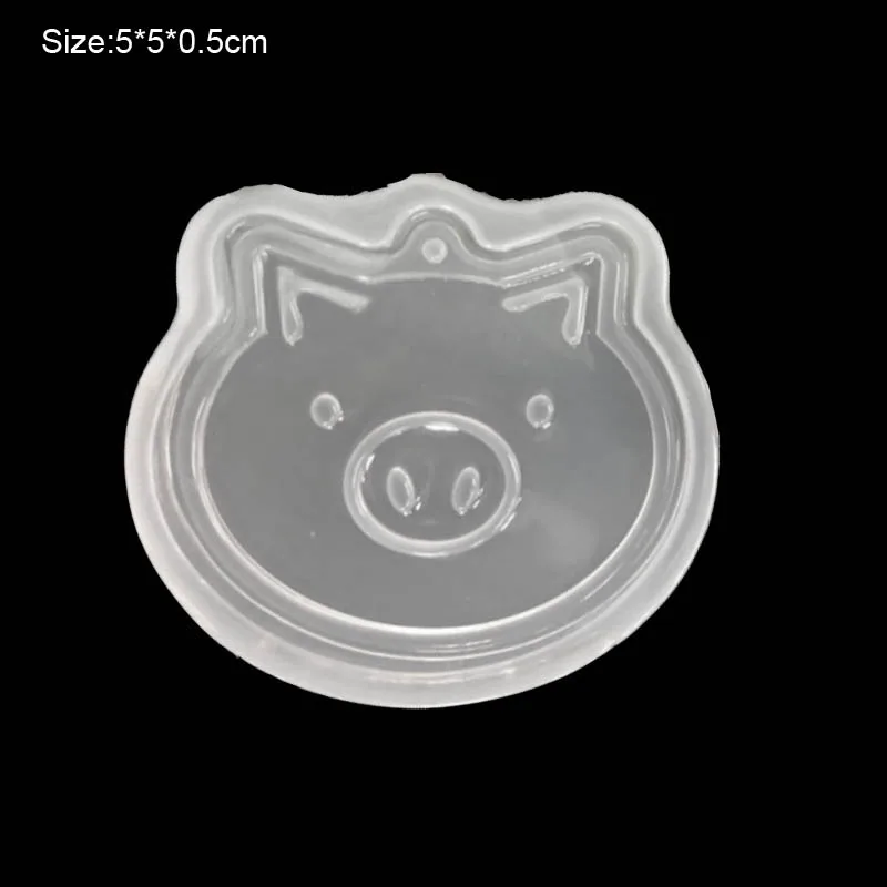 Popular1PC Кролик Подвеска со свиньей DIY силиконовая высушенная форма цветок