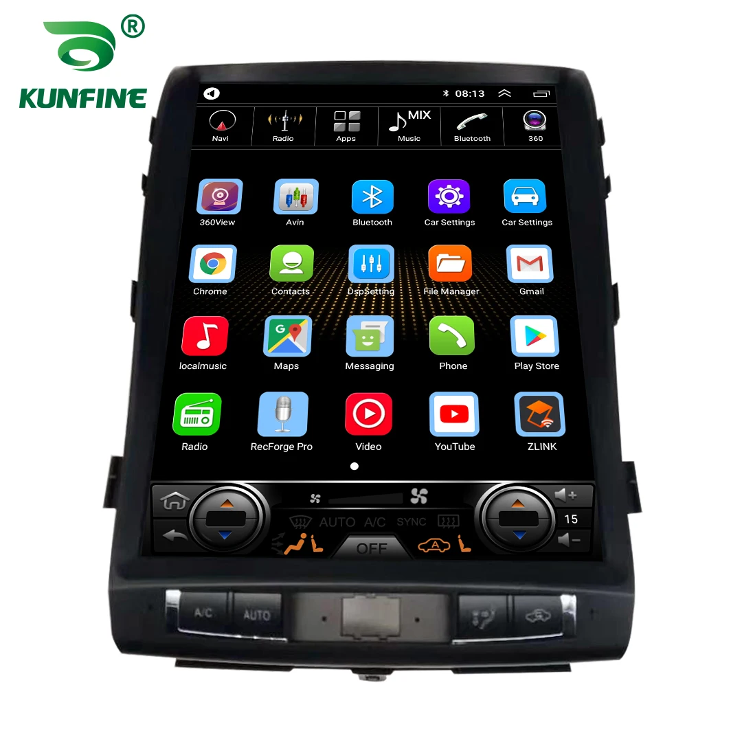 Tesla экран Octa Core 4 Гб RAM 64GM ROM Android 10 0 автомобильный DVD GPS плеер Deckless Car Stereo для Toyota Land