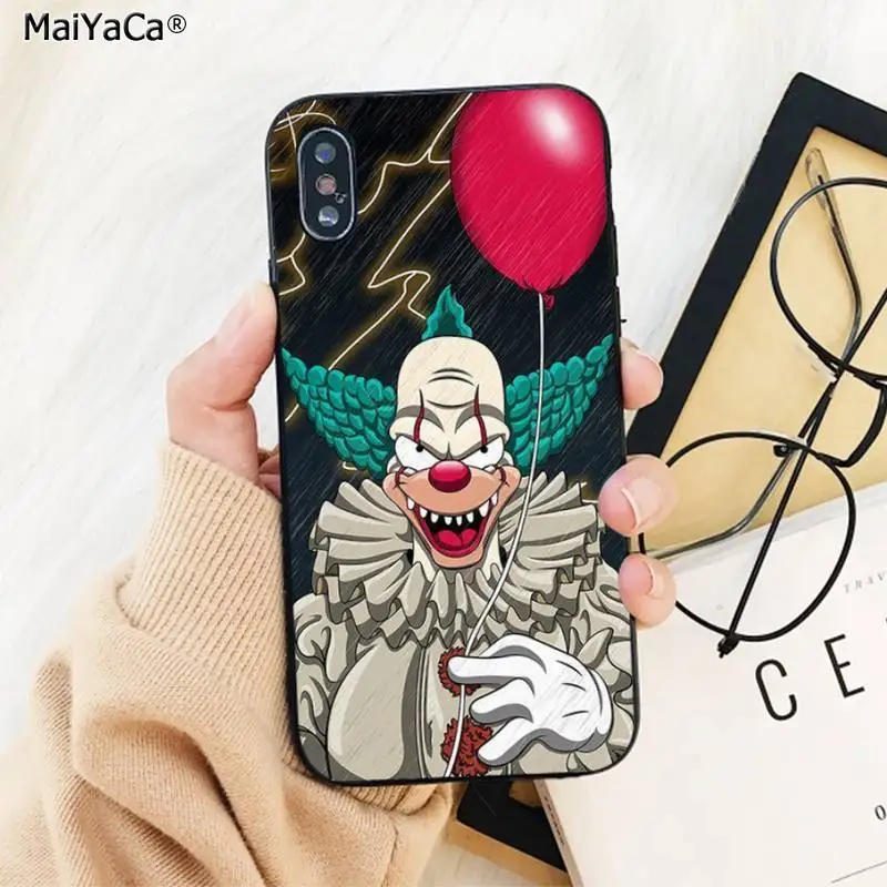 

MaiYaCa Friends Halloween Horror Movies IT Clown Phone Case Cover for iPhone 11 pro XS MAX 8 7 6 6S Plus X 5S SE 2020 XR cover