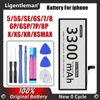 2021 качественная батарея для iPhone 5S 5 SE 6S 6 7 8 Plus X XR XS max, сменные батареи, Оригинальная батарея большой емкости 4000 мАч
