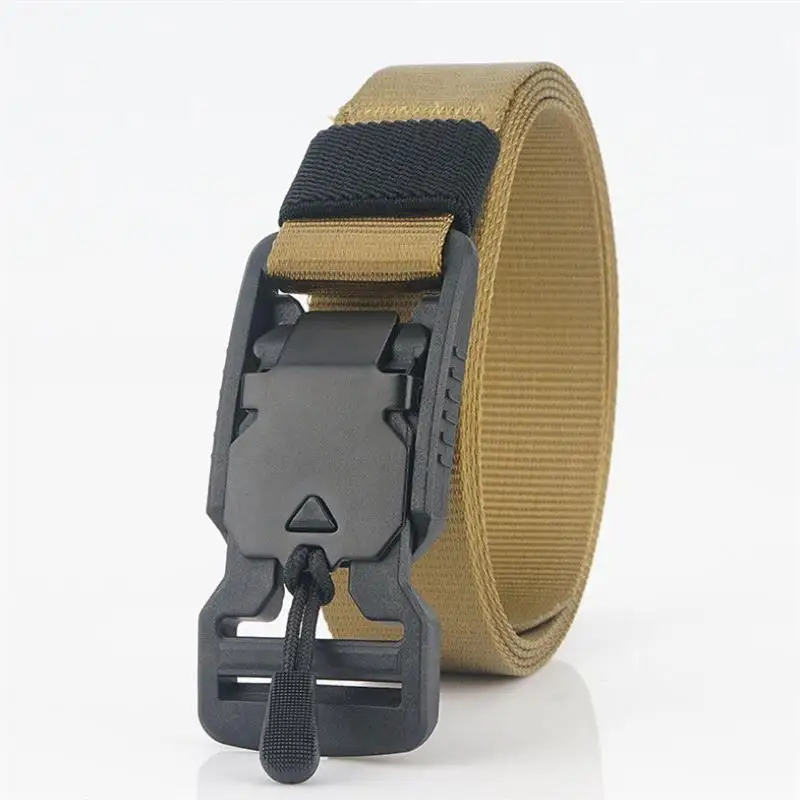 Мужской тактический ремень BOKADIAO военный армейский холщовый с магнитной пряжкой