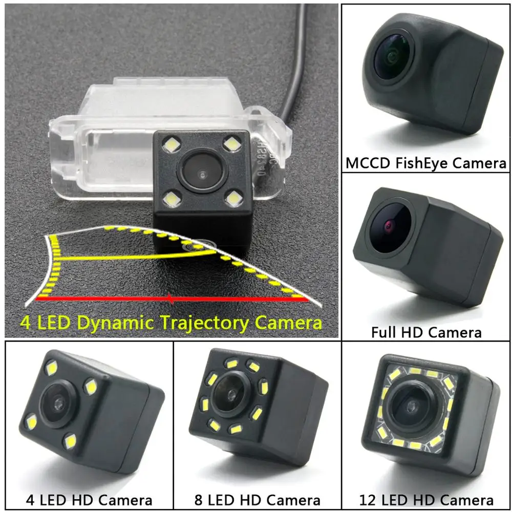 HD динамическая траектория заднего вида камера для Ford Ecosport 2013 2014 2015 автомобильный