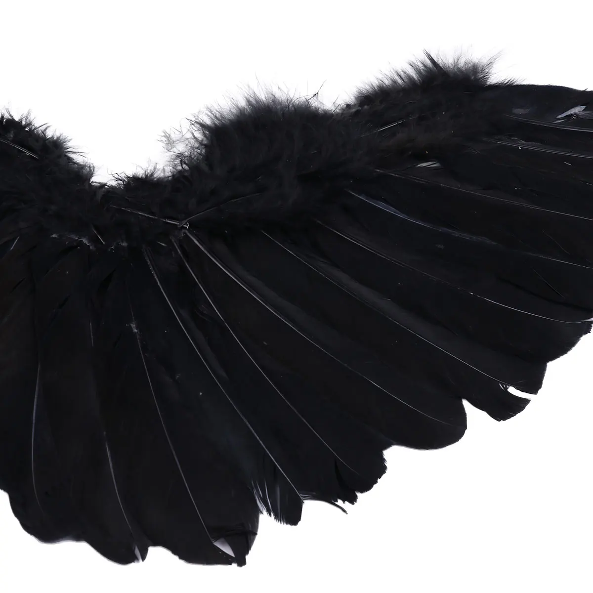 Женский Детский костюм на Хэллоуин вечерний черного ангела феи перьев крыльев