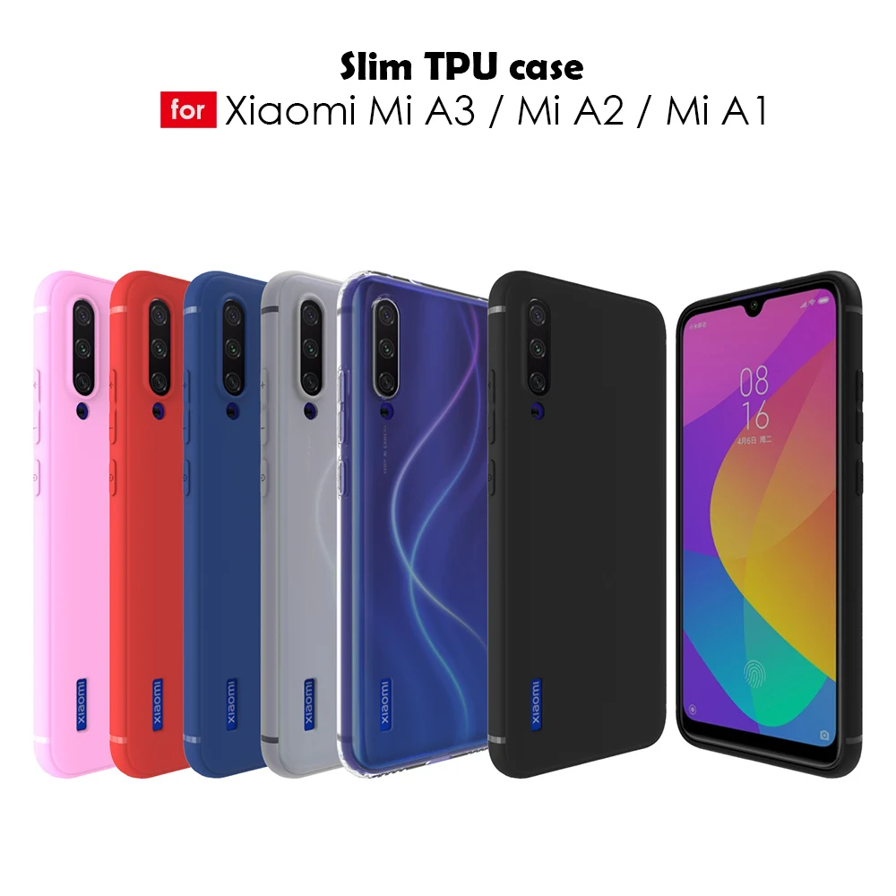 Матовый мягкий чехол для &quotXiaomi Mi A3 / A2 Lite A1&quot высококачественный тонкий