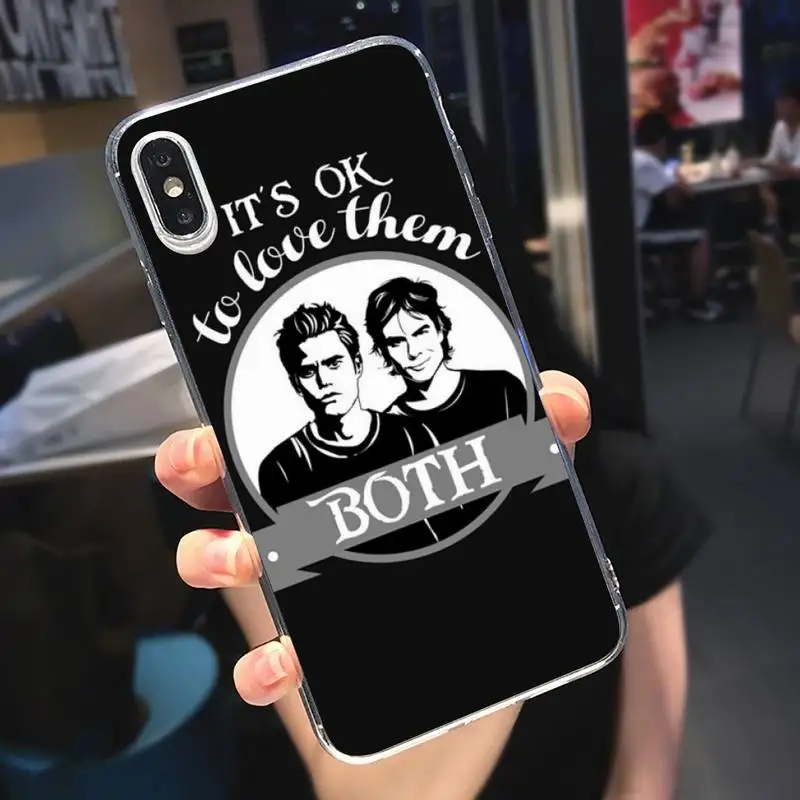 

The Vampire Diaries TV series Phone Case Transparent soft For iphone 5 5s 5c se 6 6s 7 8 11 12 plus mini x xs xr pro max