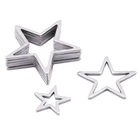 Соединители для сережек, из нержавеющей стали, с полыми звездами, 5 точек, для изготовления ювелирных изделий, 20 шт.