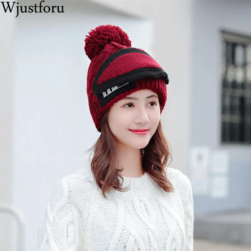 Wjustforu зимняя шапка шарф Набор для женщин девочка теплая бини девочки кольцо