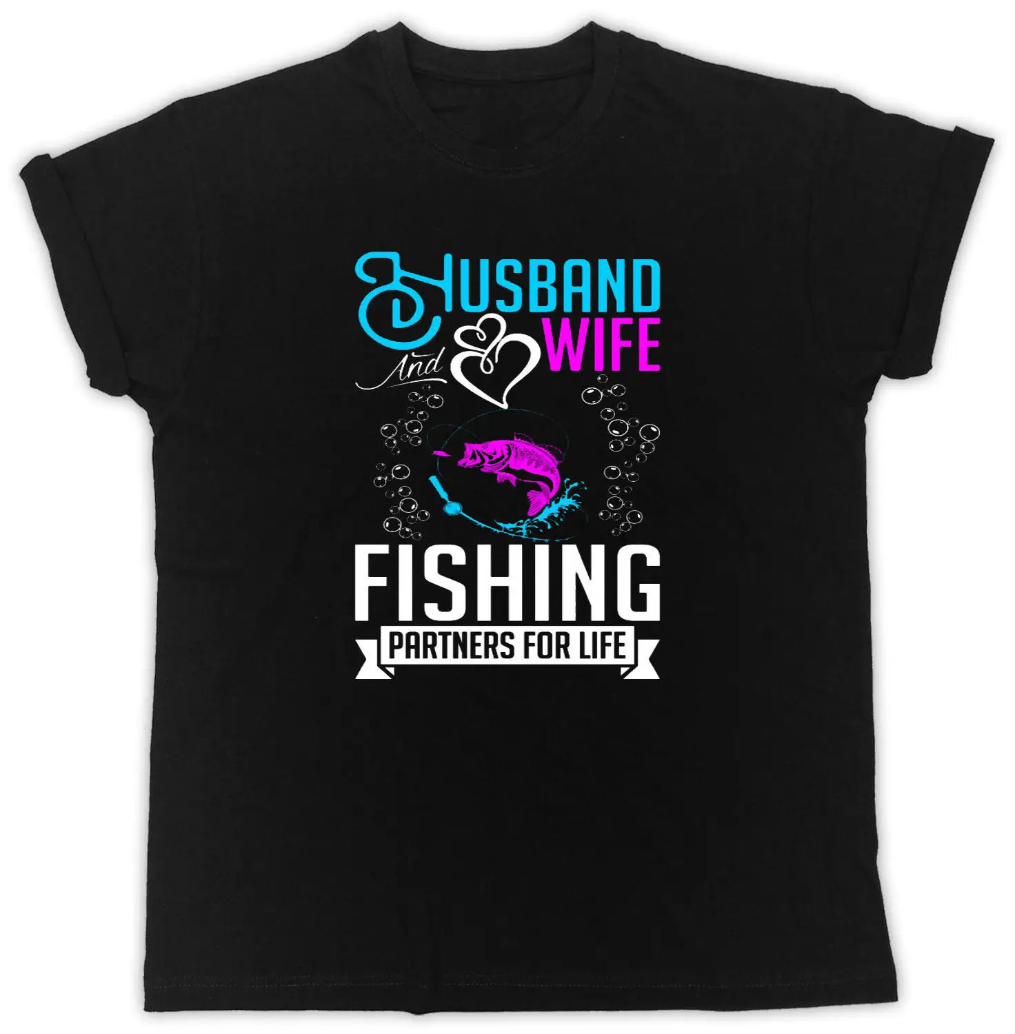 Мужская футболка с надписью Fishinger Повседневная унисекс Partners for Life для мужчин и