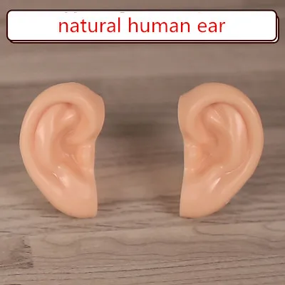 natural human ear Blyth Doll Ears for Blyth Doll Icy Doll White Natural Tan Dark and Super Black Skin Only Ears No Doll Children Toys for Girls - Цвет: natural human ear