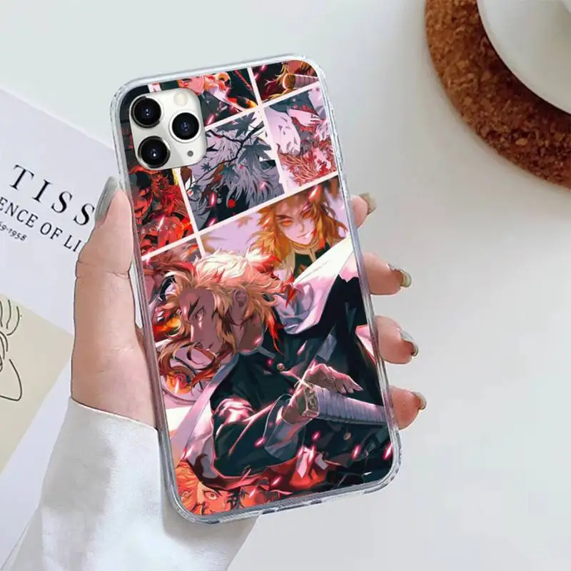 

Kyojuro Rengoku anime Phone Case For iphone 12 5 5s 5c se 6 6s 7 8 plus x xs xr 11 pro max mini high quality luxury funda