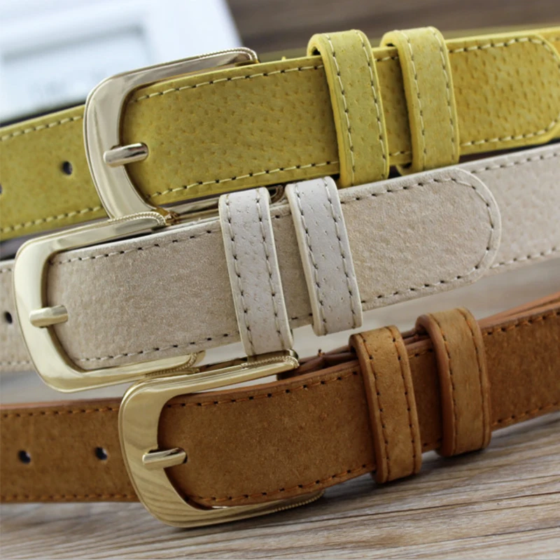 

Woman jeans belt black leather belts for women waist ceinture femme gold buckle pig skin cintos designer fashion ladies riem