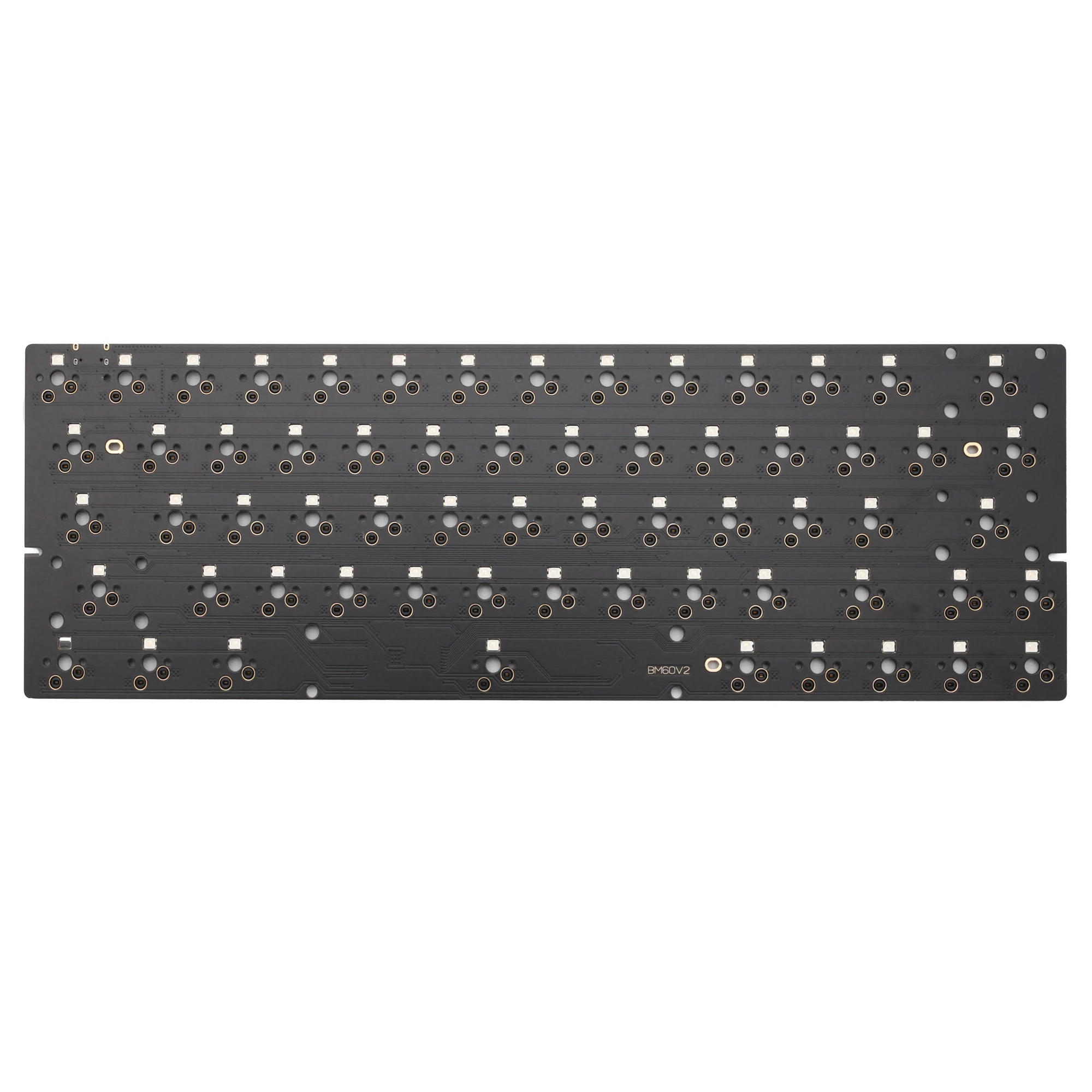 

Bm60rgb bm60 rgb 60% gh60 Горячая переключение пользовательская механическая клавиатура PCB запрограммировано qmk прошивка полный rgb переключатель Подс...