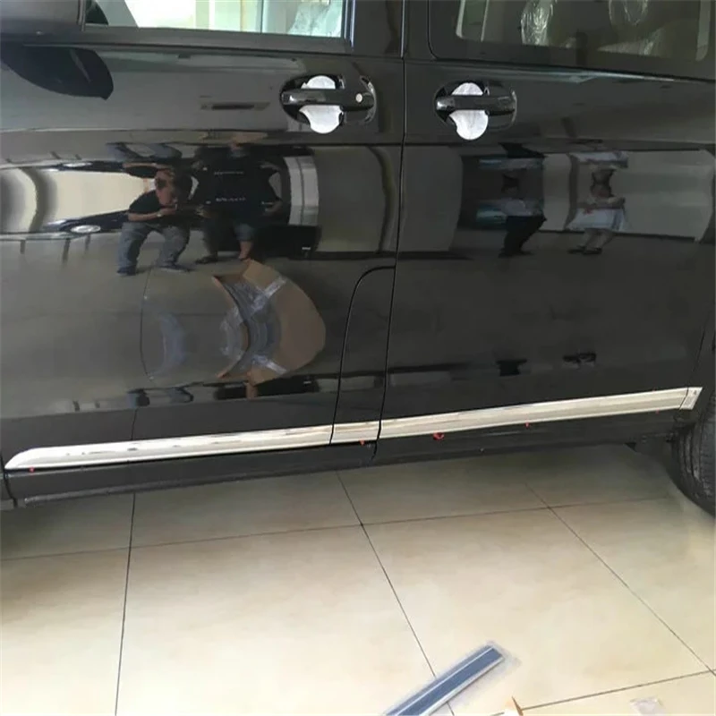 WELKINRY для Benz V CLASS klase W447 2014 2015 2016 2017 2018 2019 v220d V250 ABS Хромированная обшивка корпуса