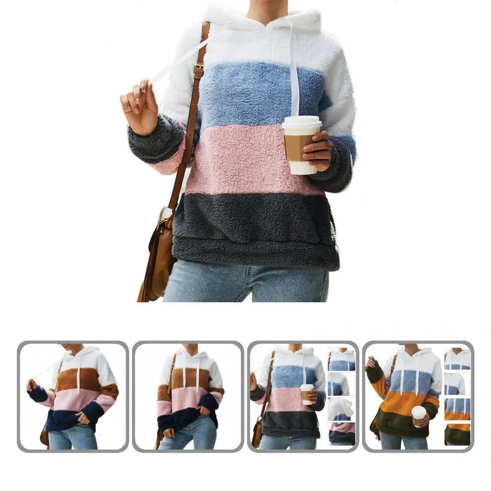 

Women Sweatshirt Stylish Autumn Winter Breathable Lady Casual Sweatshirt Hoodie Outerwear Fluffy Sweatshirt Fluffy Hoodie