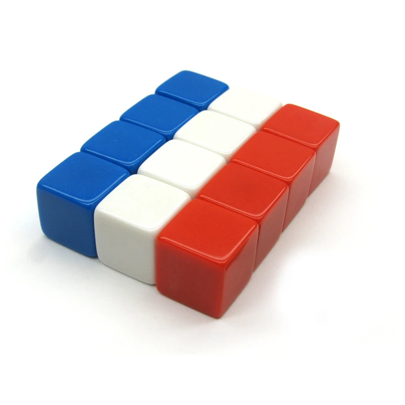 100 шт./упак. пустые кости квадратные углы Новые красочные акриловые 16 мм Обучающие