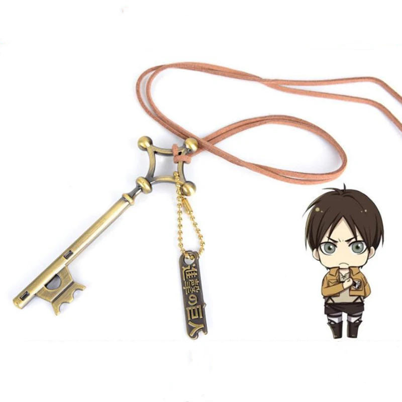 

1 шт. Новый мультяшный кулон Эрена пароль из «атаки на Титанов» ожерелье с кулоном шнурок из аниме «Эрена» Игрушки-фигурки подарок для детей