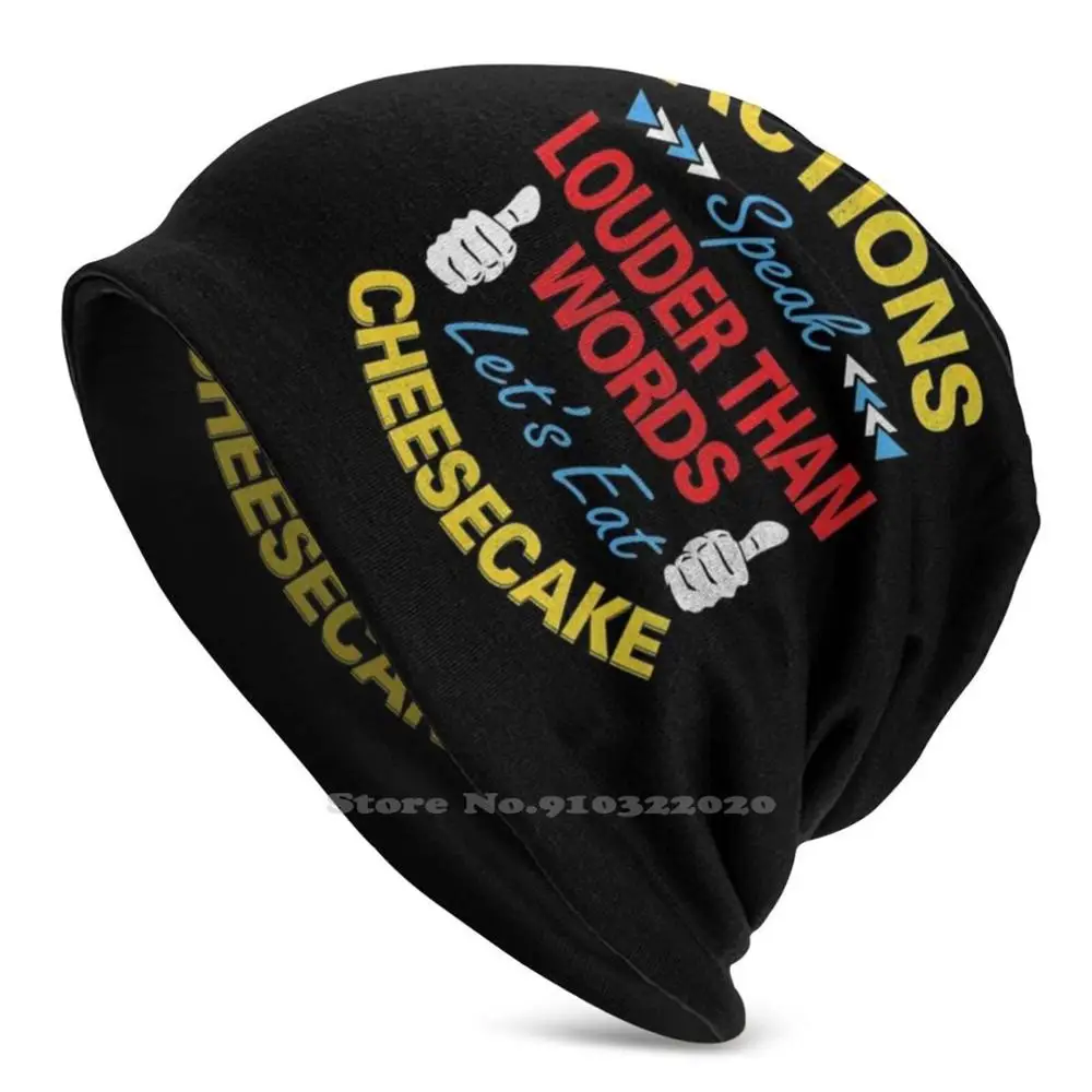 

Actions Speak Louder Than Words Knitted Beanie Hat Sports Cap Motivation Words Motivational Actions Action Quotes Fashion