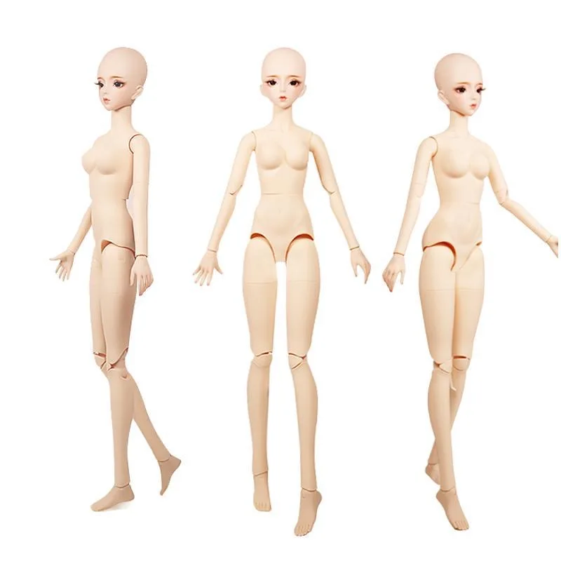 

1/3 BJD Dolls Resin 34 Joints Movable Naked Makeup Mechanical Body Princess 3D Eye 60CM Nude Doll for Girls DIY Toy High Quality