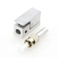 6pcs new hot sell optical connector st flange square bare fiber adapter coupler connector wholesale free shipping to brazil