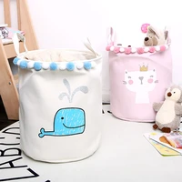 fur ball cartoon cat whale toy storage basket folding laundry bucket for dirty clothes childrens toys basket laundry box bin