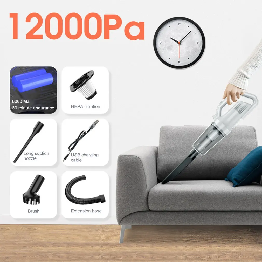 NEW Lightweight Stick Vacuum Cleaner 15KPa Powerful Suction 2 In 1 Corded Handheld Vac For Hard Floor And Carpet | Автомобили и
