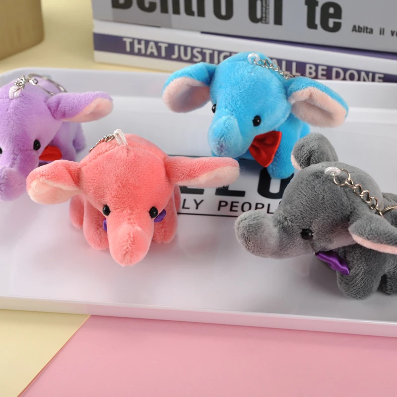 Kawaii baby брелок для ключей со слоном кукольный кулон мягкий сумка Подвеска детский