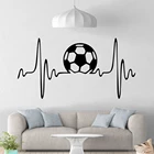 Современная Настенная роспись с изображением футбола, съемная настенная наклейка, декор для гостиной, спальни, фотообои