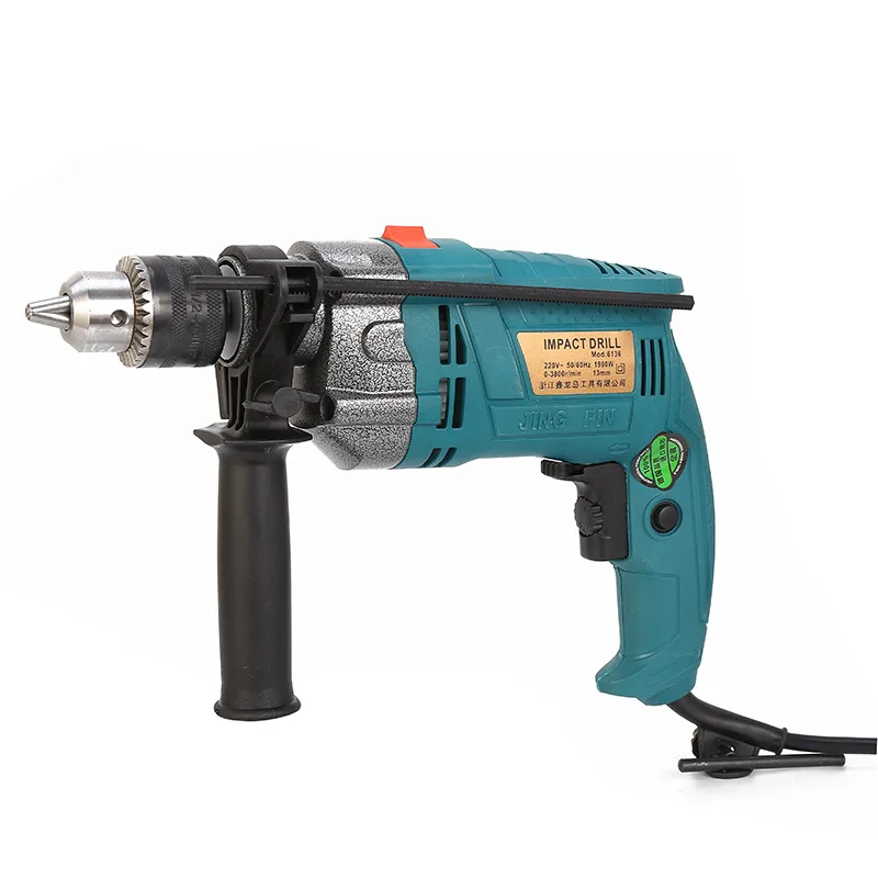

1PC Multi-function aluminum head impact electric drill portable hardware tool household hand electric drill combination tool set