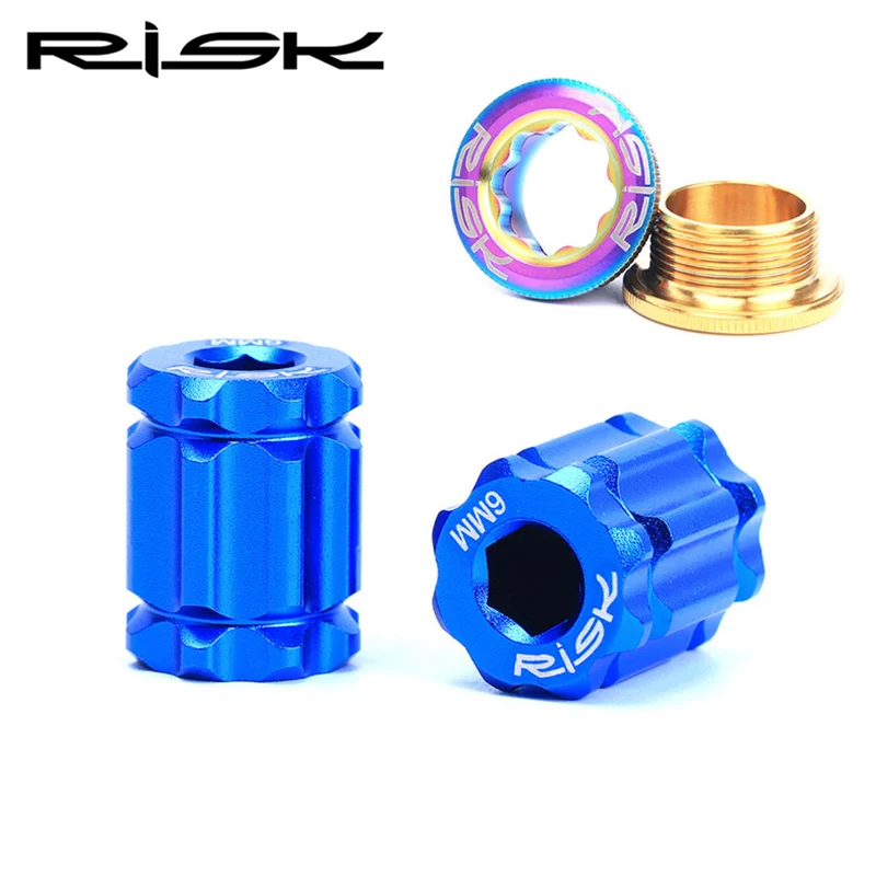 Risk Bicycle Crank Installation Tool for Remove&Install Crank Arm Adjustment Cap for Shimano HollowTech for XT Bike Repair Tools